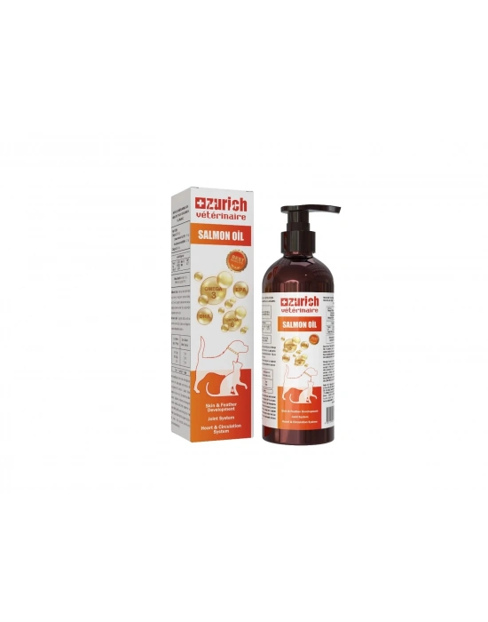 Zurich Veterinaire Salmon Oil / Omega 3 ve Omega 6 Sıvı Desteği 200 ml