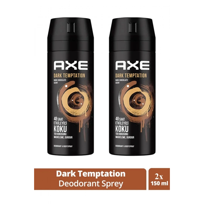 2 Adet Axe Dark Temptatıon Bay Parfüm Kofre 150 ml