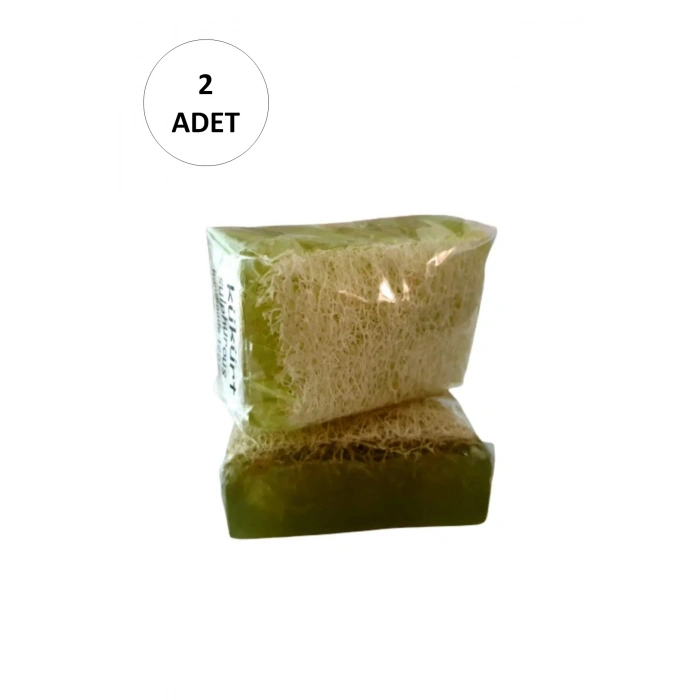 2 Adet Doğal Kabak Lifli Kükürt Sabunu