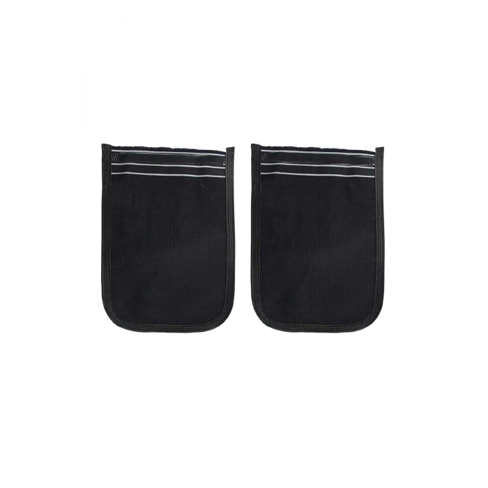 2 Adet Osmanlı Kalın Siyah Banyo Hamam Kesesi 25x17 Cm