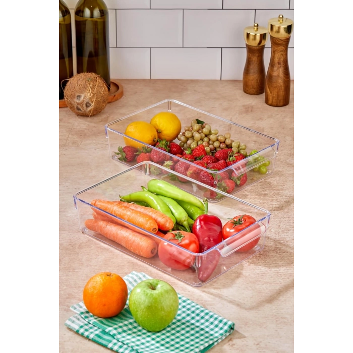 2 Li Buzdolabı Organizeri & Buzdolabı Düzenleyici 3 lt