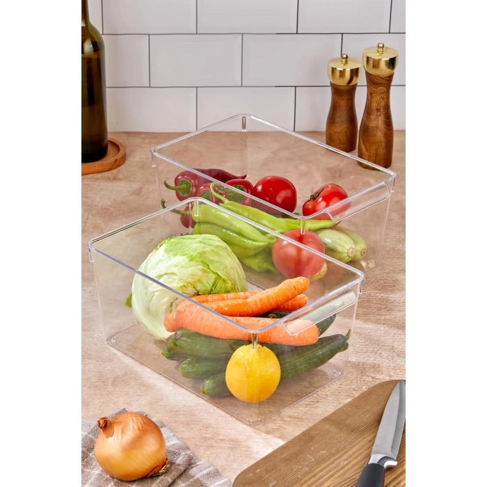 2 Li Buzdolabı Organizeri & Buzdolabı Düzenleyici 6 lt