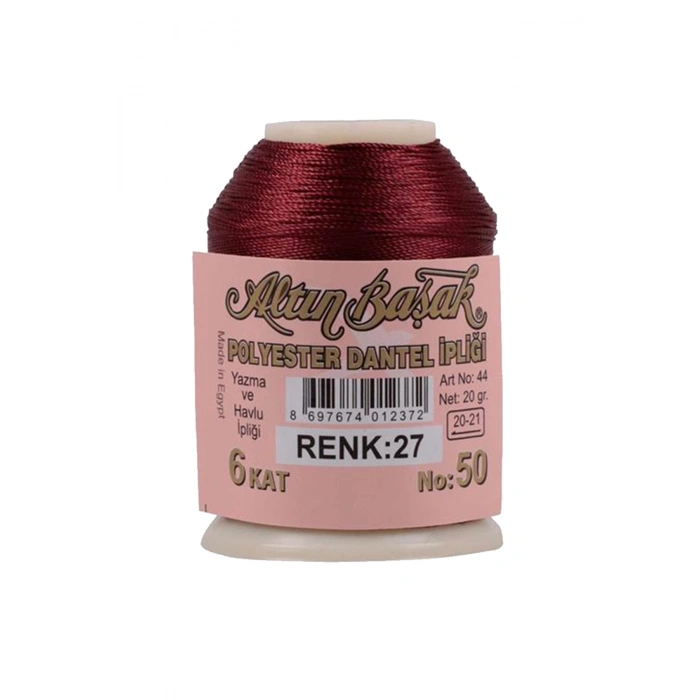 3 Adet Altınbaşak Oya ve Dantel İpi 20 gr - Royaleks - No: 027