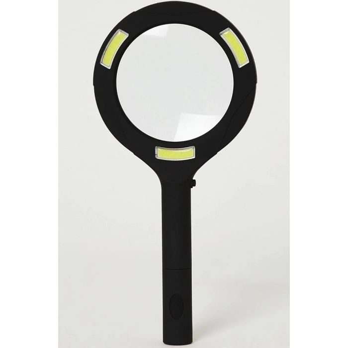 3 Ledli Işıklı El Büyüteci 250 Lümen Beyaz Işık Büyüteç 3x Zoom Tamirci Büyüteç Wt374