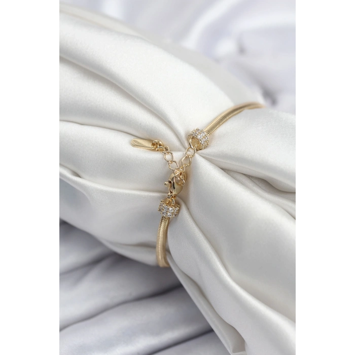 Pirinç VIP Seri Gold Renk Kutup Yıldızı Model Kadın Bileklik