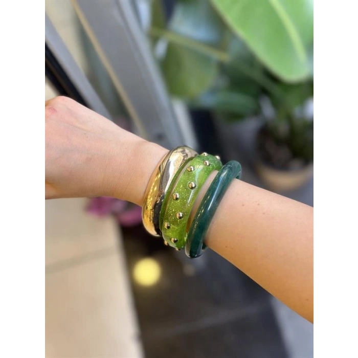 3lü Set Bilezik - Yeşil