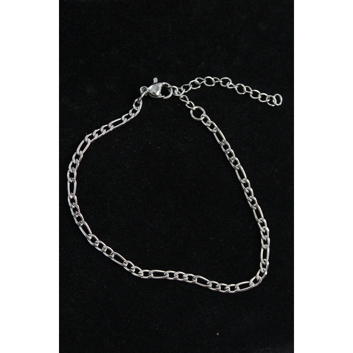 316L Çelik Figaro Model Gümüş Renk Erkek Bileklik