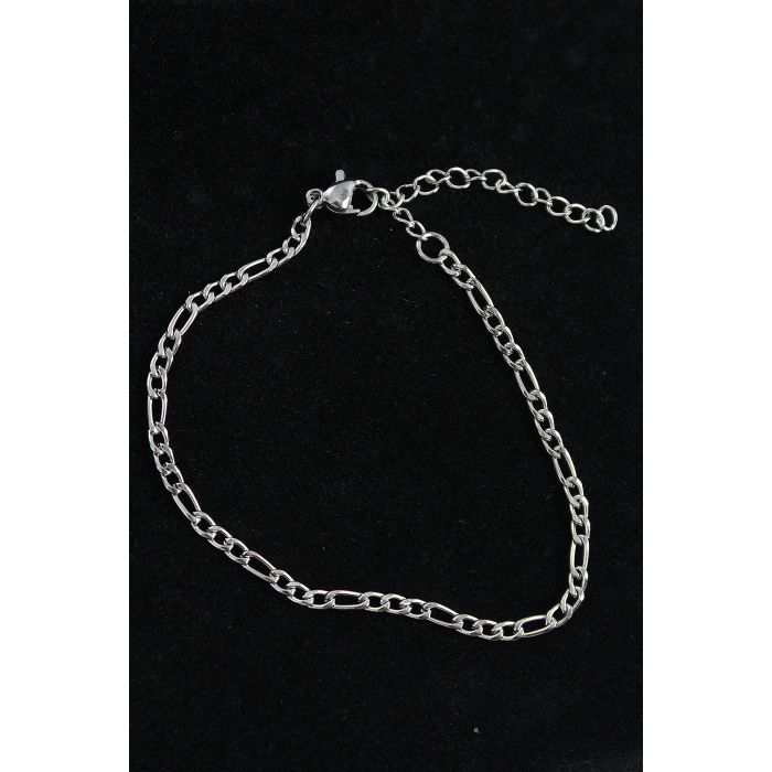316L Çelik Figaro Model Gümüş Renk Erkek Bileklik
