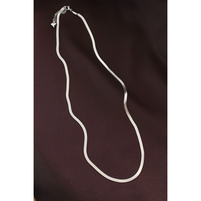 316L Çelik Gümüş Renk 60 cm İtalyan Zincir Kolye