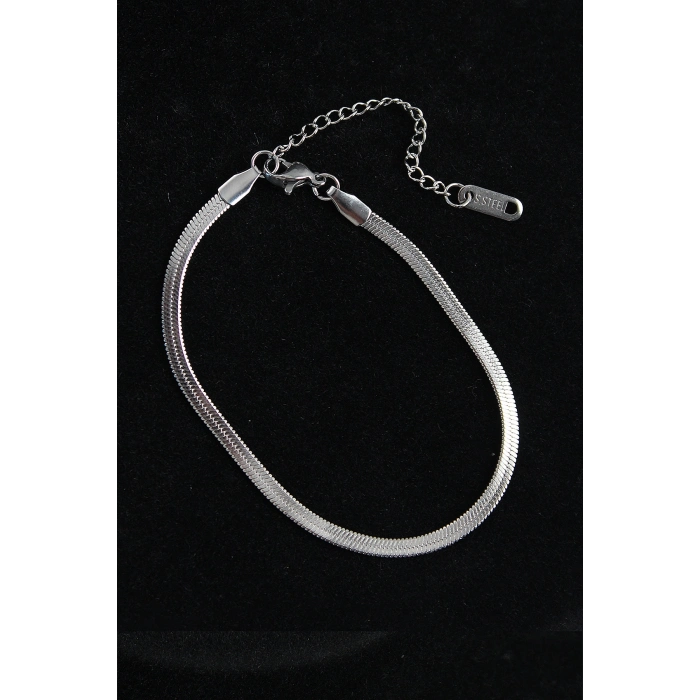 316L Çelik İtalyan Model Gümüş Renk Erkek Bileklik