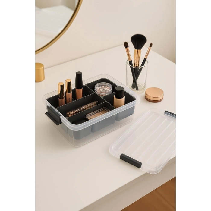 3,20 L Şeffaf Saklama Kutusu & Organizer Düzenleme Kutusu