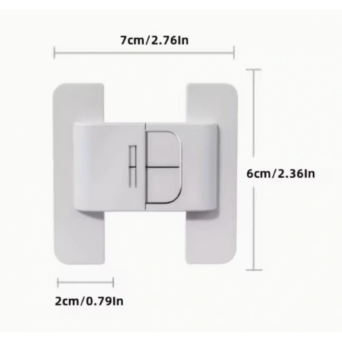 4 Adet Buzdolabı Çekmece Ve Dolap Kapağı Çocuk Kilidi