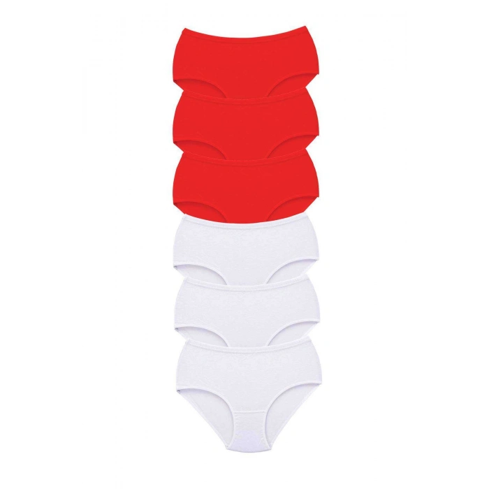 6 Adet Tutku Kadın Yüksek Bel Bato Kalın Lastik Külot S7