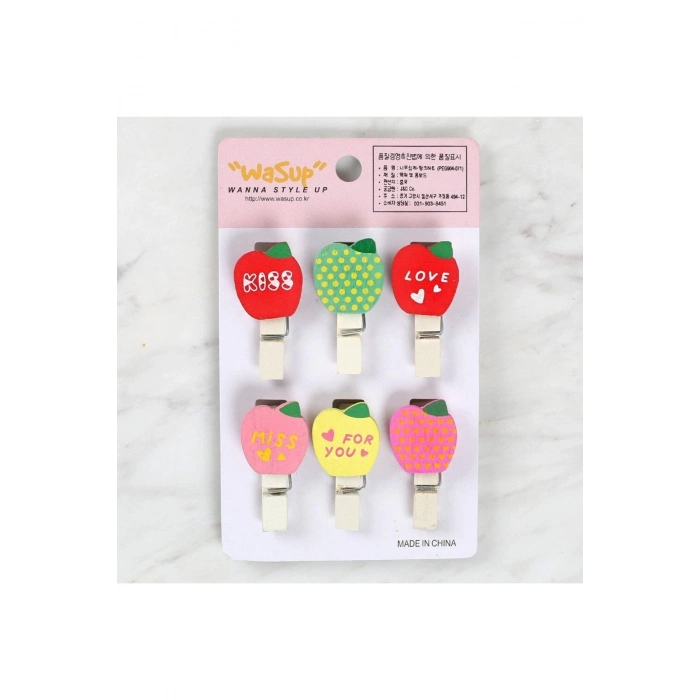 Bfs Dekoratif Elma Desenli Mandal 6Lı