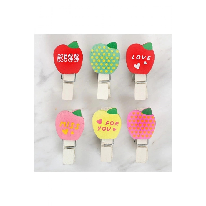 Bfs Dekoratif Elma Desenli Mandal 6Lı