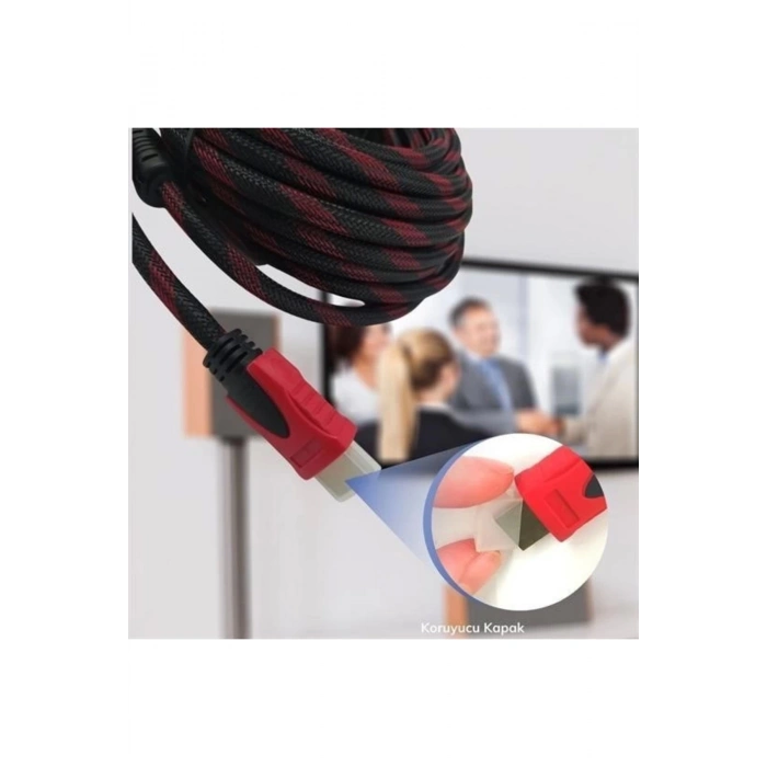 Bfs Hdmi Kablosu Hdtv Bilgisayar Uydu Görüntü Ses Full Hd Sargılı Görüntü Aktarma Kablosu