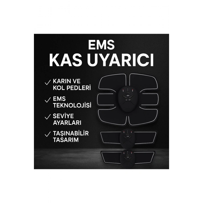 Titreşimli EMS Spor Aleti Karın Kol ve Bacak Kas Yapma Cihazı 2025 Model