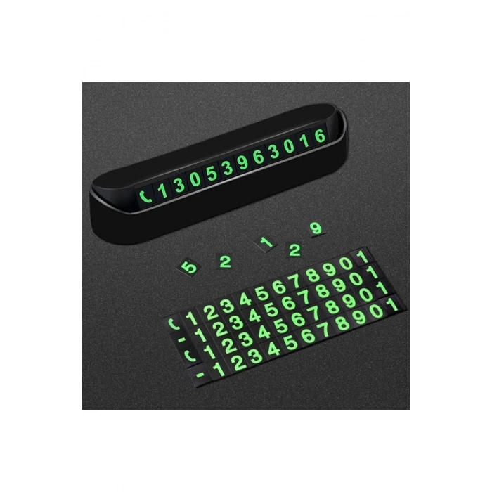 Bfs Pratik Fosforlu Telefon Numarası Yamzak İçin Araç İçi Oto Numaratör Numaralık