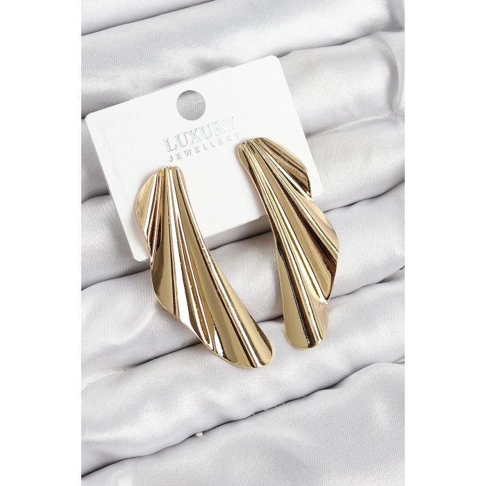 Bfs Pirinç Tül Model Gold Renk Kadın Küpe