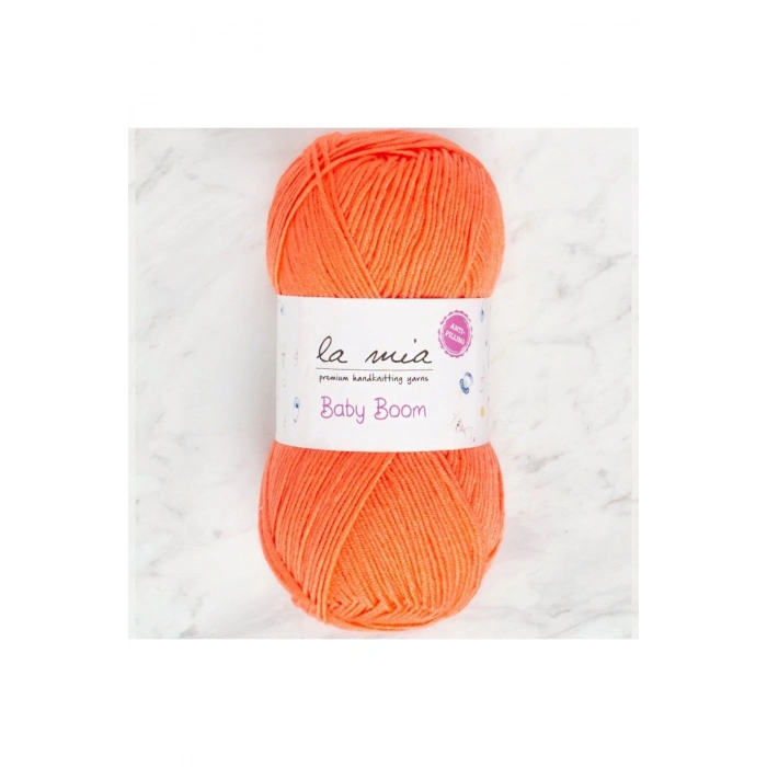 La Mia Baby Boom Neon Turuncu El Örgü İpi - 1212 - 34109