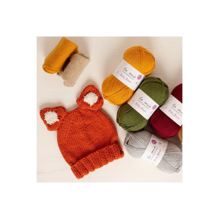 La Mia Baby Boom Neon Turuncu El Örgü İpi - 1212 - 34109