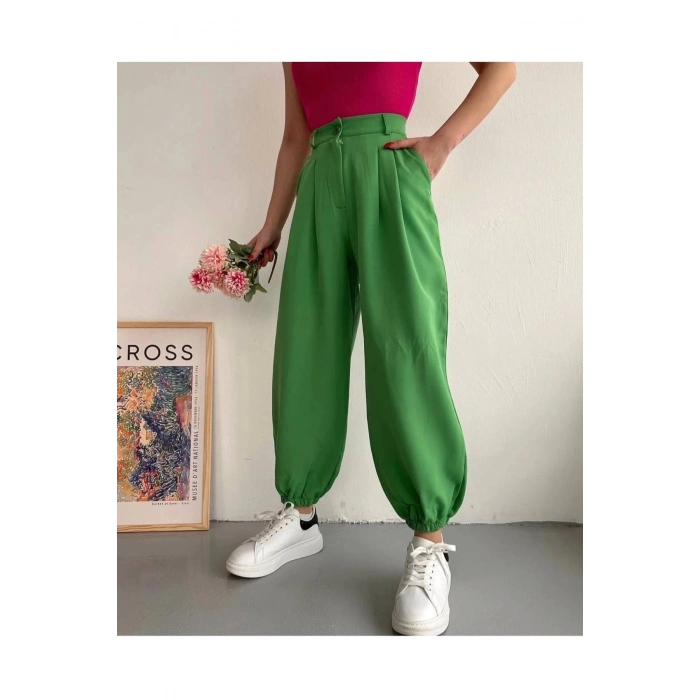 Şalvar pantolon yeşil s23202