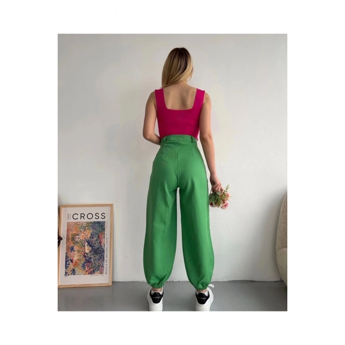Şalvar pantolon yeşil s23202
