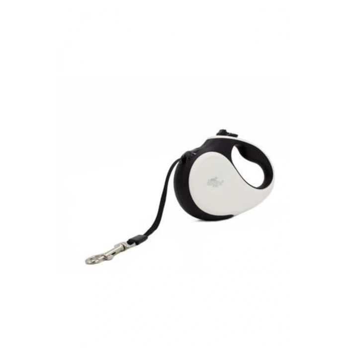 Doggie Soft Otomatik Köpek Uzatma Tasması Large Beyaz 50 Kg 5 Mt