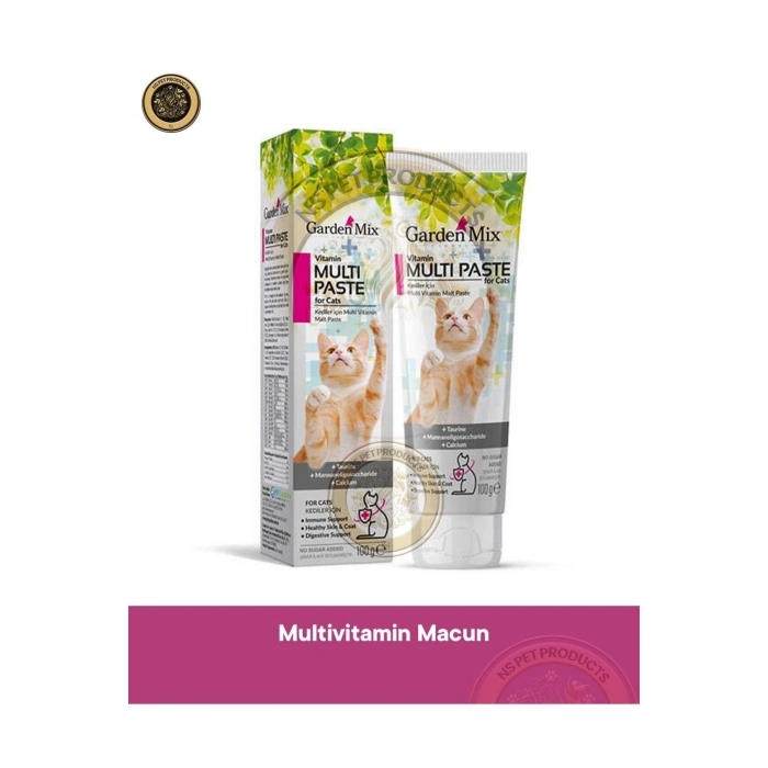 Garden Mix Multivitamin Kedi Malt Macunu 100 Gr - Petshopundan