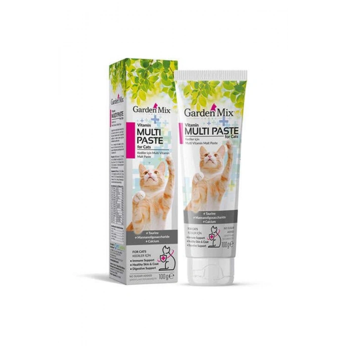 Garden Mix Multivitamin Kedi Malt Macunu 100 Gr - Petshopundan