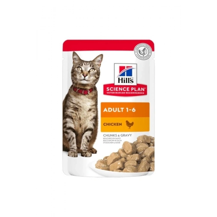 Hills Adult Tavuklu Pouch Yetişkin Konserve Kedi Maması 85 Gr