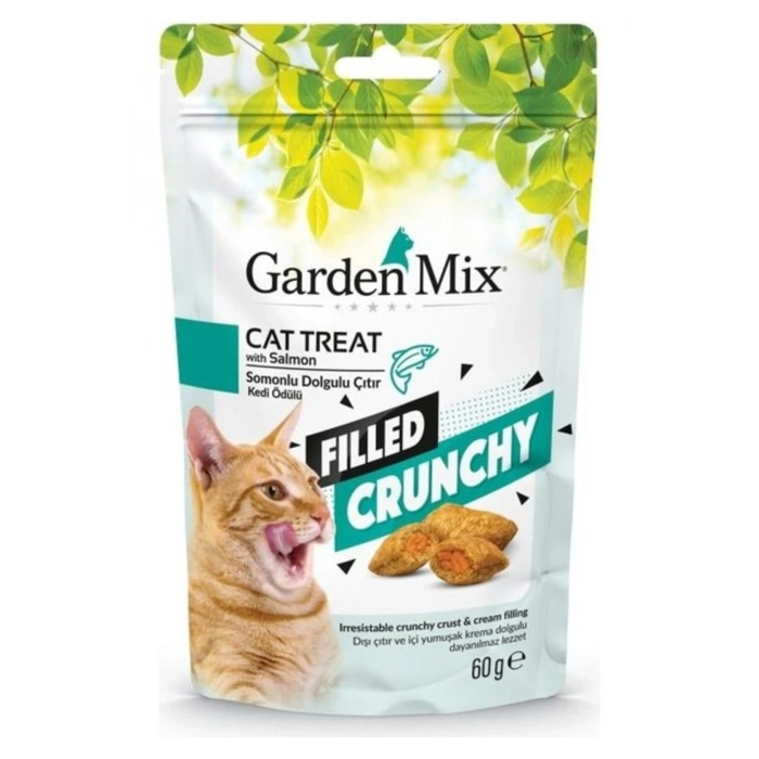 Garden Mix Somonlu İçi Dolgulu Kedi Ödül Maması 60 Gr