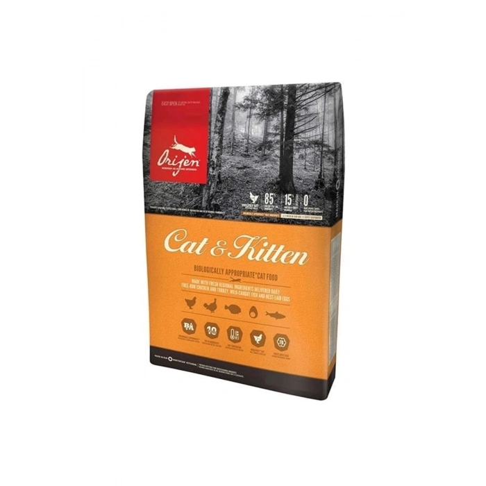 Orijen Kitten Tahılsız Tavuklu Yavru Ve Yetişkin Kedi Maması 17 Kg
