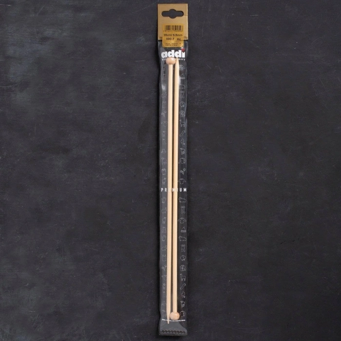 Addi Bambus 5,5mm 35cm Bambu Örgü Şişi - 500-7