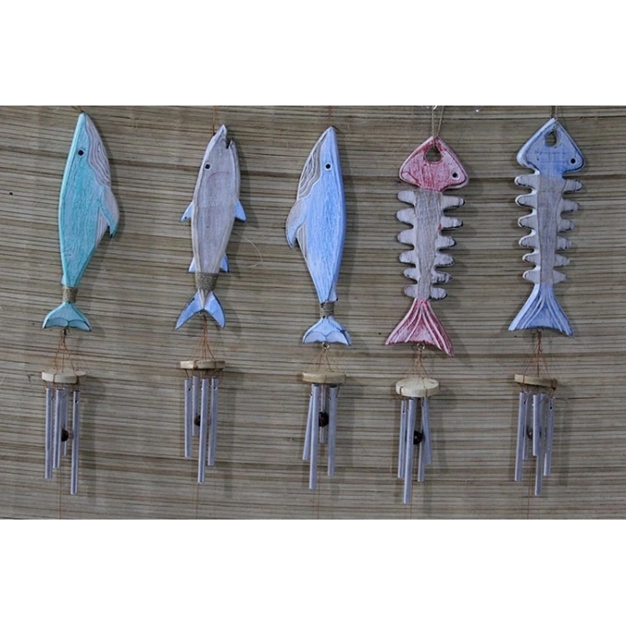 Ahşap Balıklı Metal Çan No:5