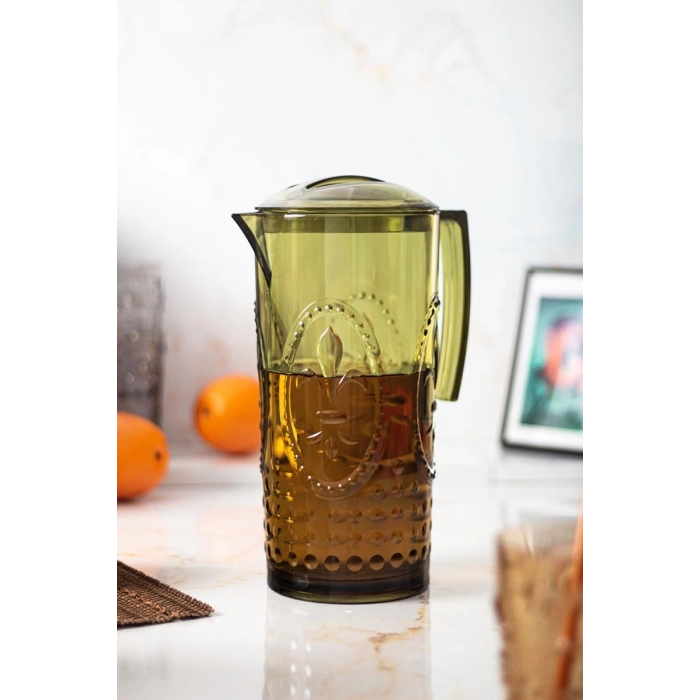 Akrilik Magic 2,3 Lt Koyu Yeşil Sürahi ( Cam Değildir !!! )