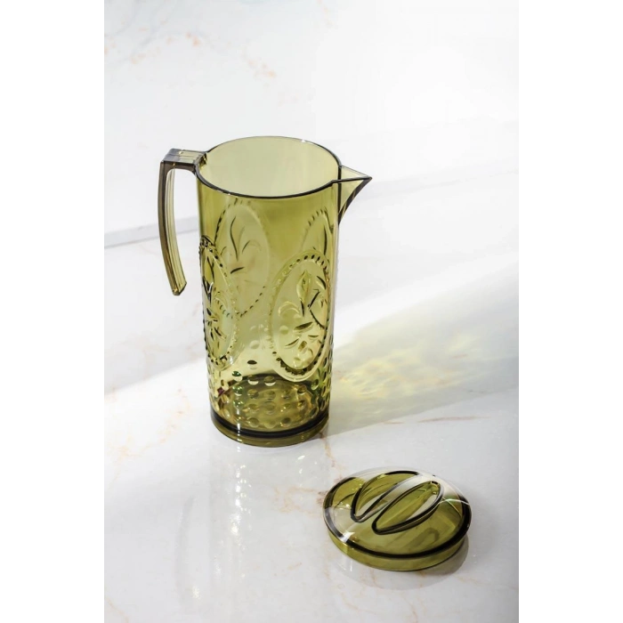 Akrilik Magic 2,3 Lt Koyu Yeşil Sürahi ( Cam Değildir !!! )