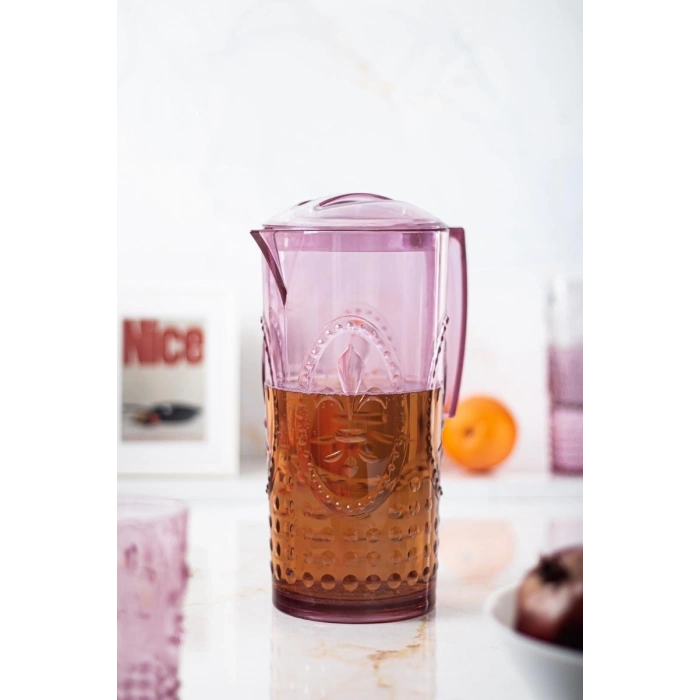 Akrilik Magic 2,3 Lt Mürdüm Sürahi ( Cam Değildir !!! )