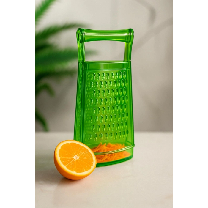 Akrilik Şeffaf El Kesmeyen Hazneli Rende