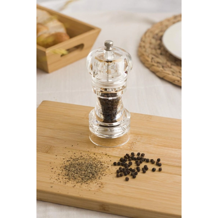 Akrilik Tuz Karabiber Baharat Değirmeni Öğütücü 14 Cm