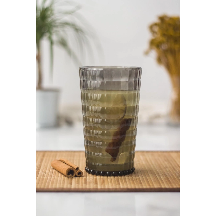 Allegra Füme Bardak - 750 ml Tekli Akrilik Malzeme - Cam Değildir Kırılmaya Dayanıklı