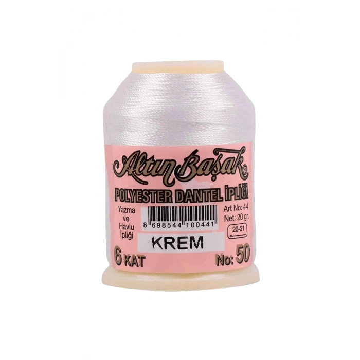 Altınbaşak Oya ve Dantel İpi 20 gr - Royaleks - No: KREM