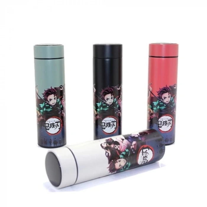Anime Baskılı Dijital Göstergeli Termos 500 ml Model 4