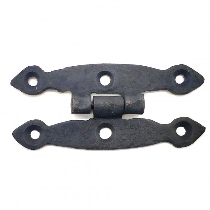 Antika Tarz Dekoratif Pirinç Dar Menteşe - 75x39 Mm, Oksit