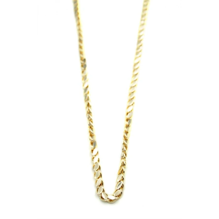 Arpa Zincir Kolye- 60cm - Altın