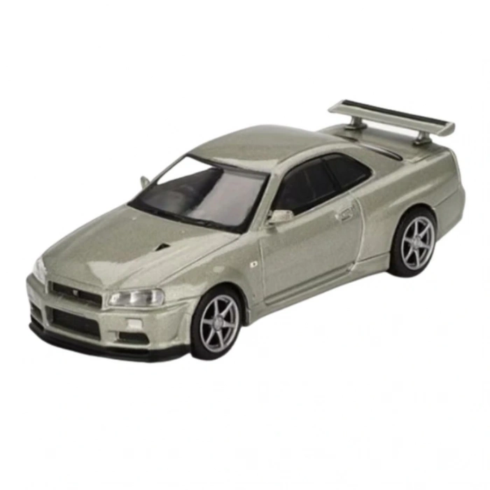 BFS 1/64 Nissan Skyline GT-R (R34) V-Spec II Nür Millenium Jade - Blister Paket