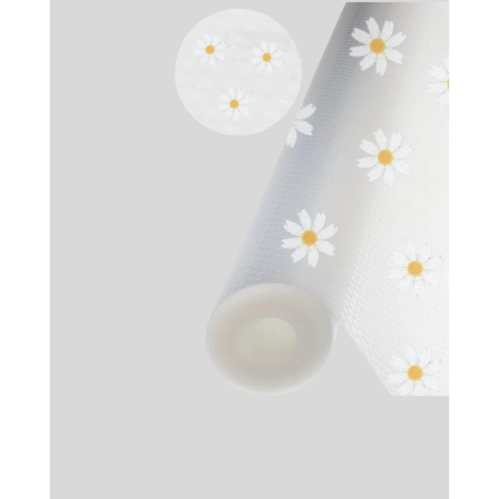 BFS 10 Metre Papatya Desenli Kaymaz Çok Amaçlı Dolap İçi Örtü