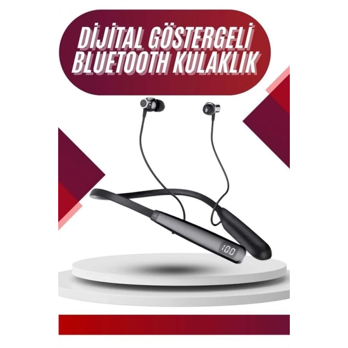 BFS 100 Saat Bluetooth Kulaklık Dijital Göstergeli ANC Özelliği Kablolu