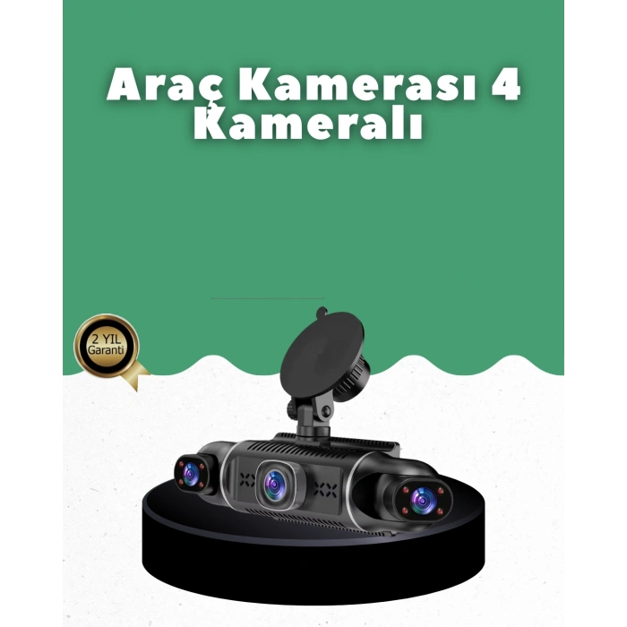 BFS 1080P 4 Kanallı Araç Kamerası GPS + WiFi + G Sensör Destekli