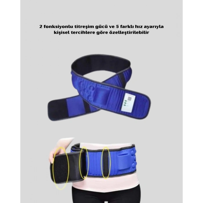 BFS 132 cm Motorlu Masaj Kemeri – 5 Kademe Hız, 2 Fonksiyon, Titreşimli Tasarım